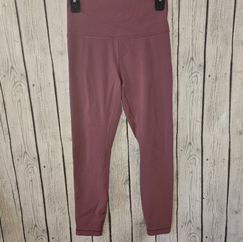 Lululemon Womens Wunder Under High Rise 7/8 Tight Pink Size 6 LW5APQS
